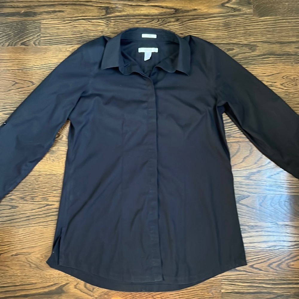 Chico's Black Button Down Shirt